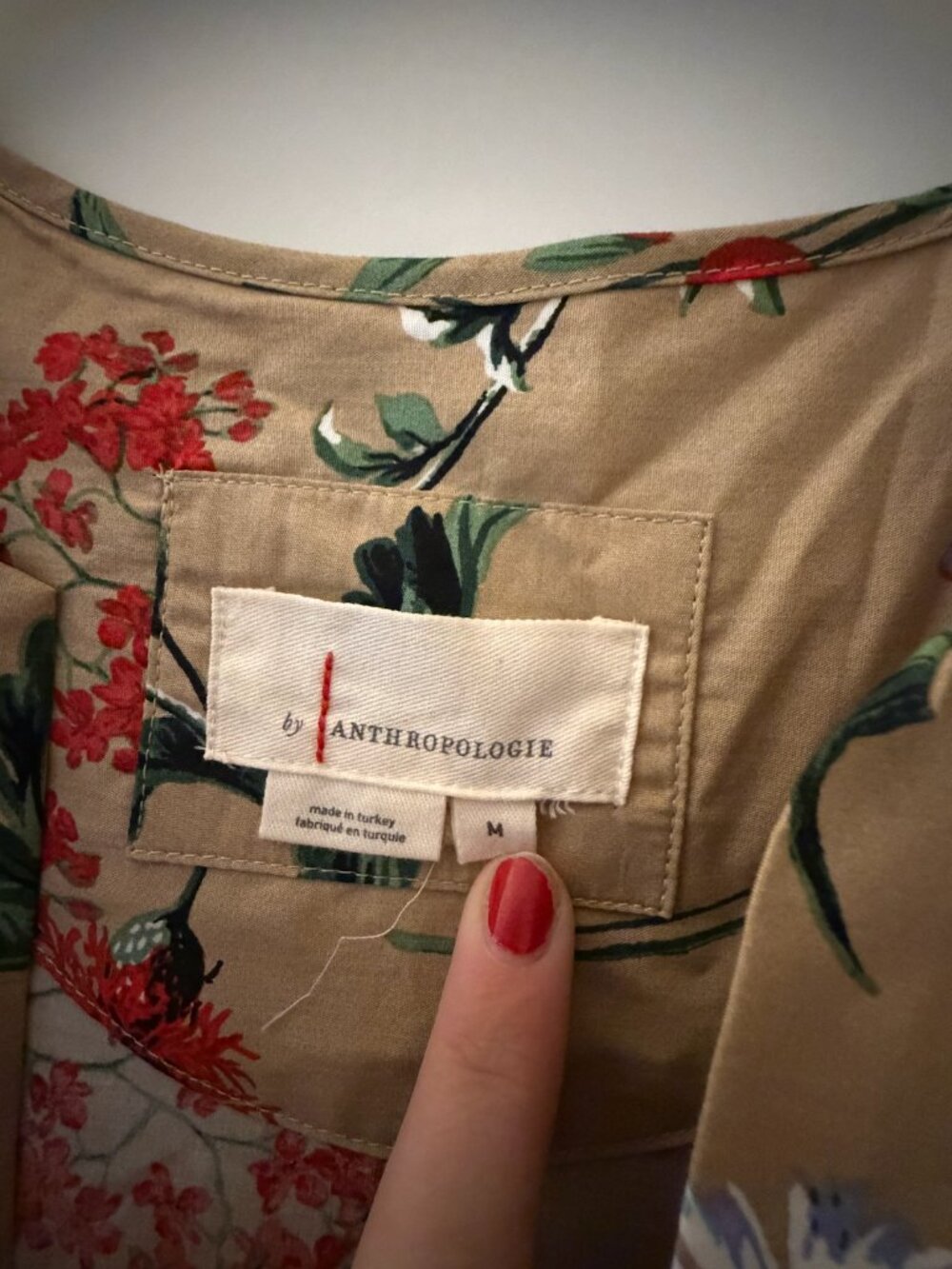 Anthropologie Somerset Maxi Dress Khaki Floral - Picture 5 of 7
